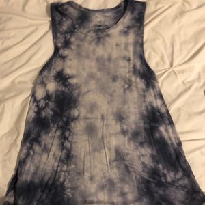American Eagle Blue Tie-Dye Tank
